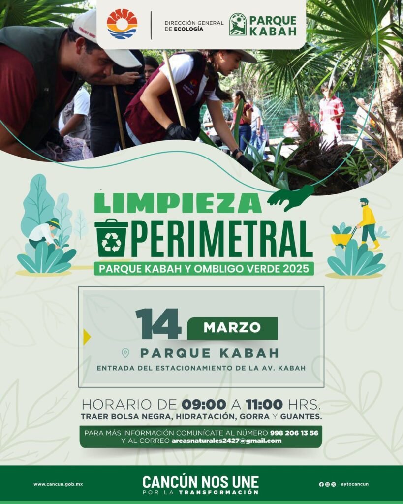 INVITA GOBIERNO DE BJ A LIMPIEZA PERIMETRAL DEL PARQUE ECOLÓGICO KABAH