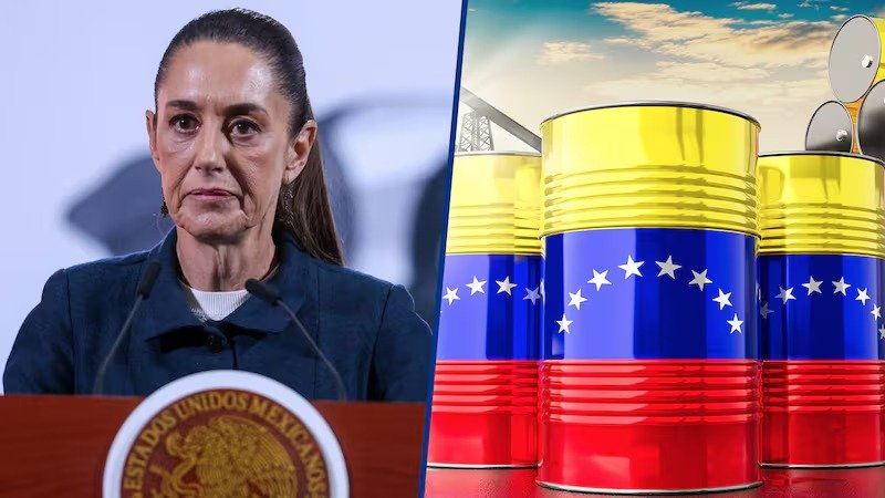 SHEINBAUM CRITICA ARANCEL DE TRUMP AL PETRÓLEO VENEZOLANO