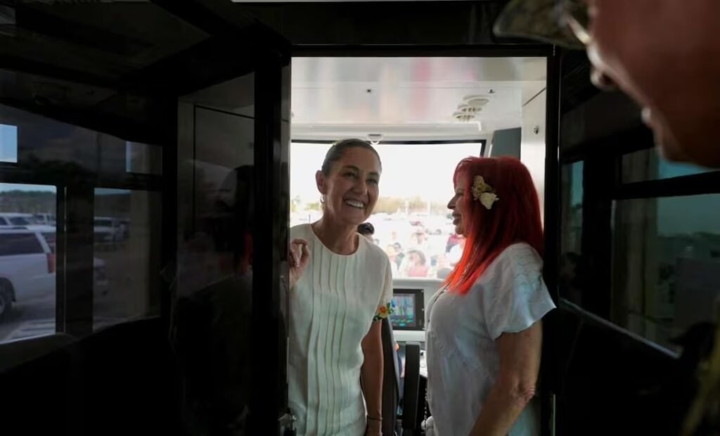 CLAUDIA SHEINBAUM SUPERVISA AVANCES DEL TREN LIGERO DE CAMPECHE