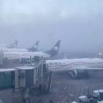 FUERTES LLUVIAS OBLIGAN A SEGUNDA SUSPENSIÓN DE OPERACIONES EN EL AICM EN TRES DÍAS
