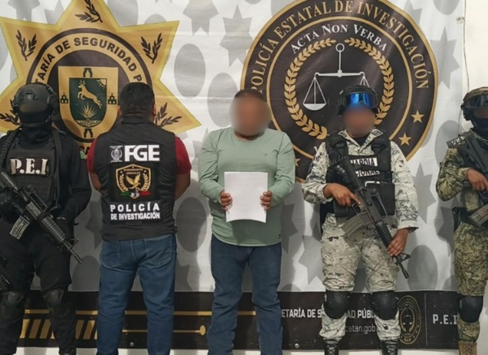CAPTURAN EN YUCATÁN A PRESUNTO HOMICIDA BUSCADO EN QUINTANA ROO